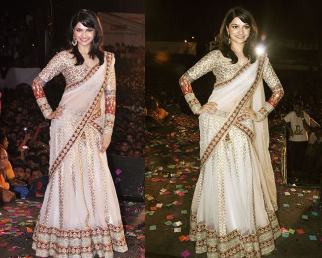 Lehenga Style Draping