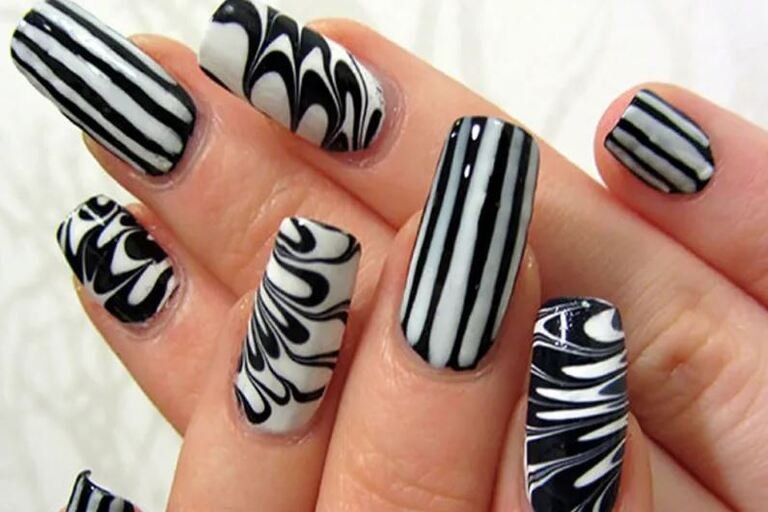 Black & White Nail Designs